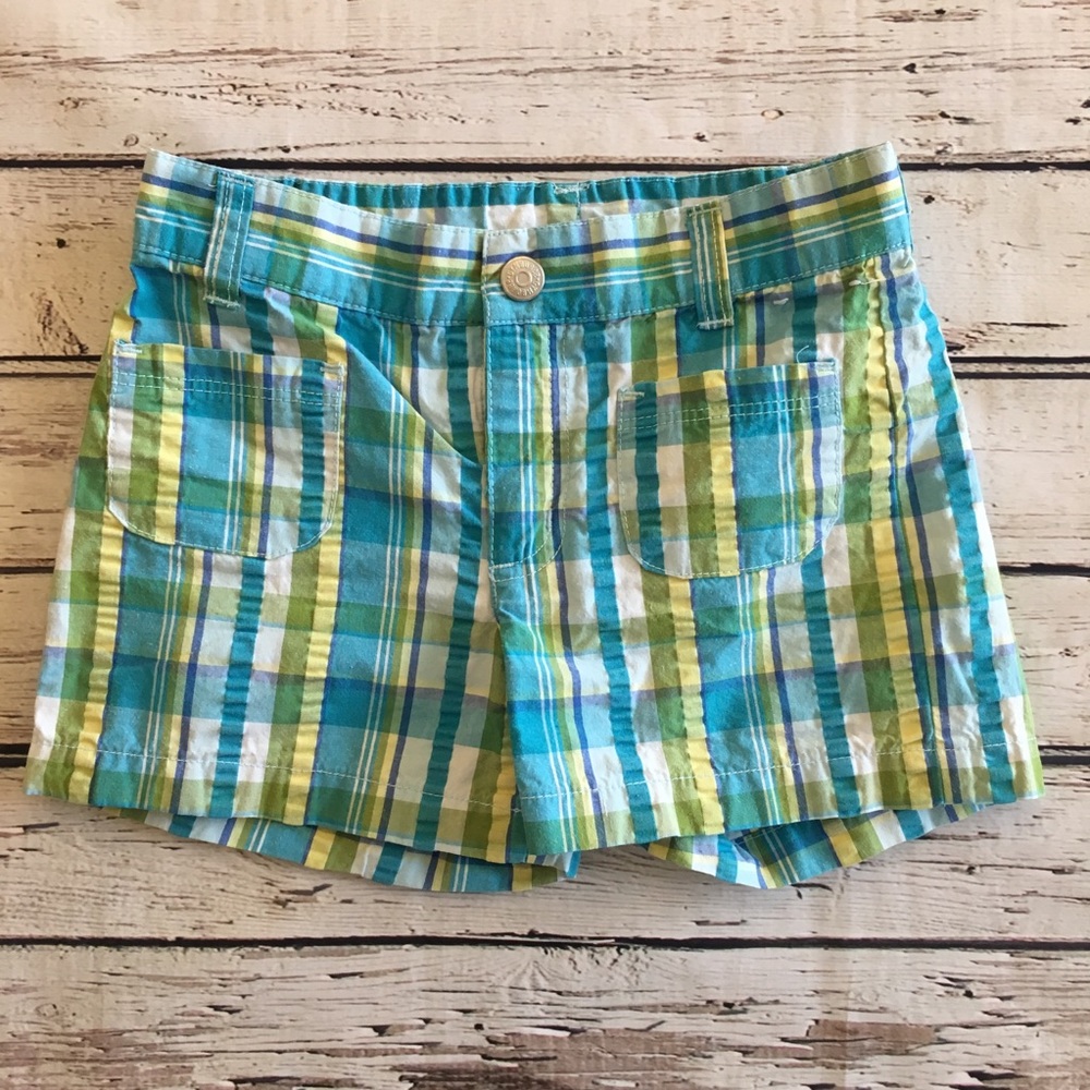 Gymboree Blue Plaid Shorts